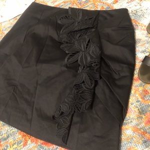 Derek Lam 10 Crosby Black Lanah Mini Skirt